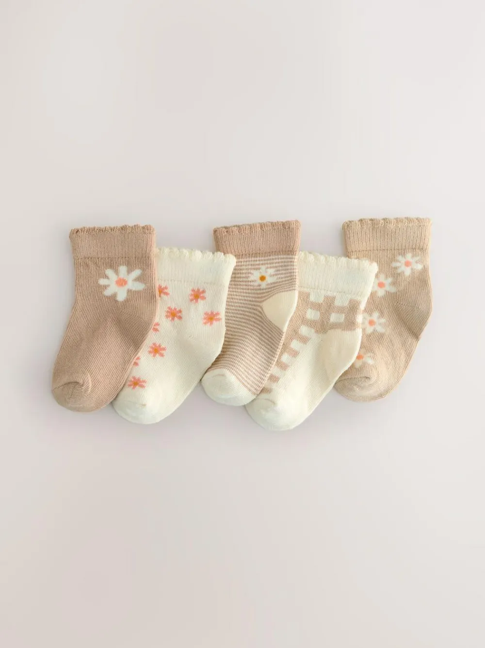 Next Neutral Baby Socks 5 Pack (0mths-2yrs)^ Socks & Tights|Cosy Club