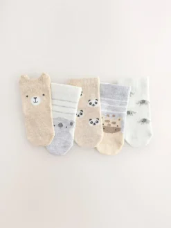 Online Next Baby Socks 5 Pack (0mths-2yrs) Neutral