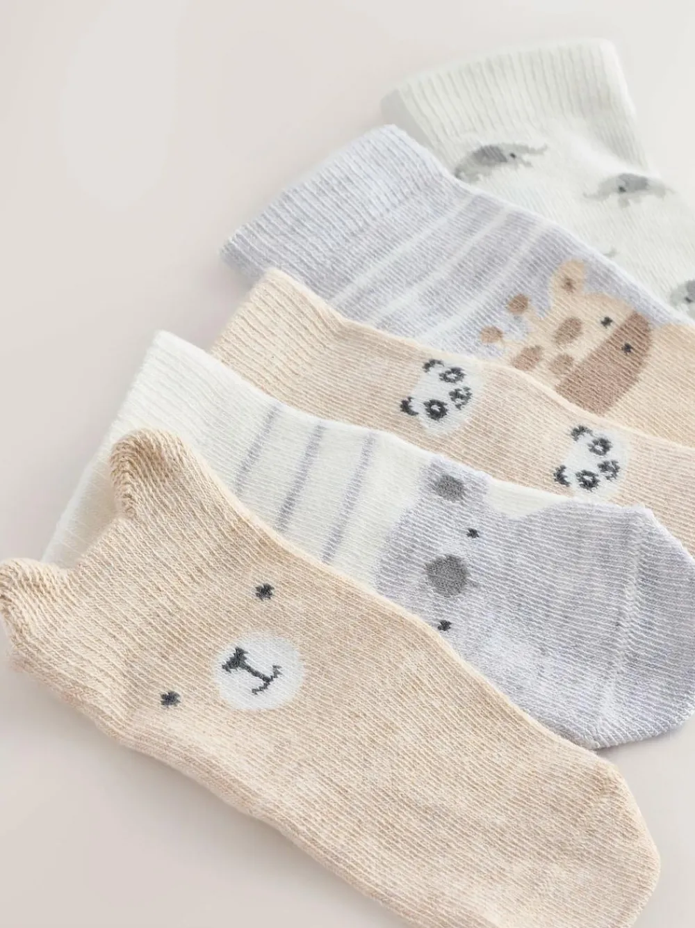 Online Next Baby Socks 5 Pack (0mths-2yrs) Neutral