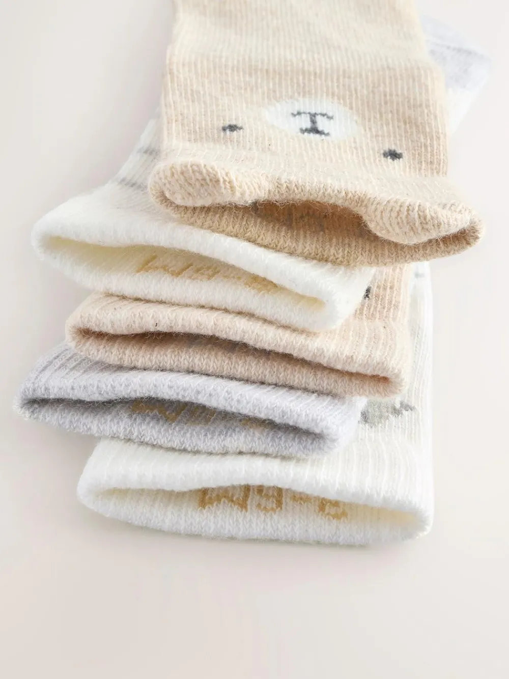 Online Next Baby Socks 5 Pack (0mths-2yrs) Neutral