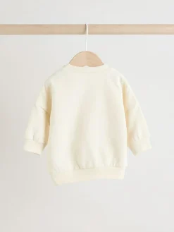 Outlet Next Neutral Baby Sweatshirt and Joggers Set 6 Piece (0mths-3yrs)