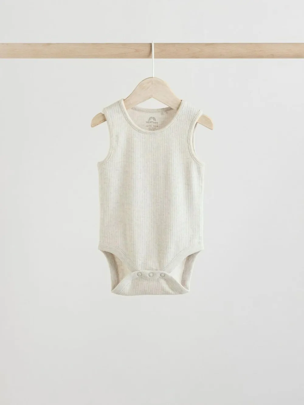 Next Neutral Baby Vest Bodysuits 5 Pack^BOY Unisex|Bodysuits & Vests