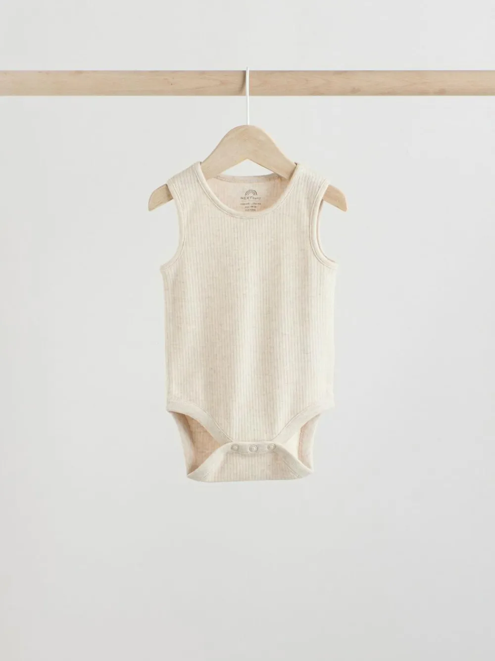 Next Neutral Baby Vest Bodysuits 5 Pack^BOY Unisex|Bodysuits & Vests