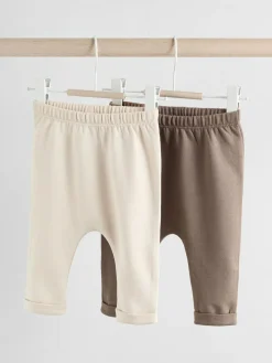 Next Neutral Bear Baby 100% Cotton Leggings 2 Pack (0mths-2yrs)^BOY Unisex|Pants & Leggings