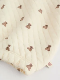 Best Next Neutral Bear Baby Quilted Sweat and Joggers Set (0mths-2yrs)