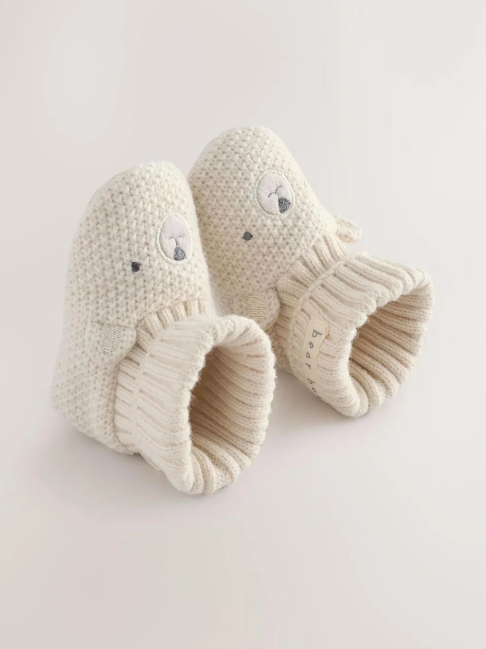 Next Neutral Bear Baby Sock Top Boot Shoes (0-18mths)^BOY Baby Boots|Boots