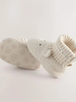 Next Neutral Bear Baby Sock Top Boot Shoes (0-18mths)^BOY Baby Boots|Boots