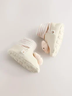 Next Neutral Bear Baby Sock Top Boots (0-18mths)^BOY Baby Boots|Boots