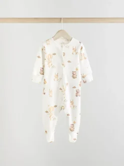 Next Neutral Bear Character Sleepsuits 5 Pack (0mths-2yrs)^BOY Nightwear|Nightwear
