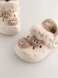 Next Faux Fur Lined Clog Slippers^ Boots