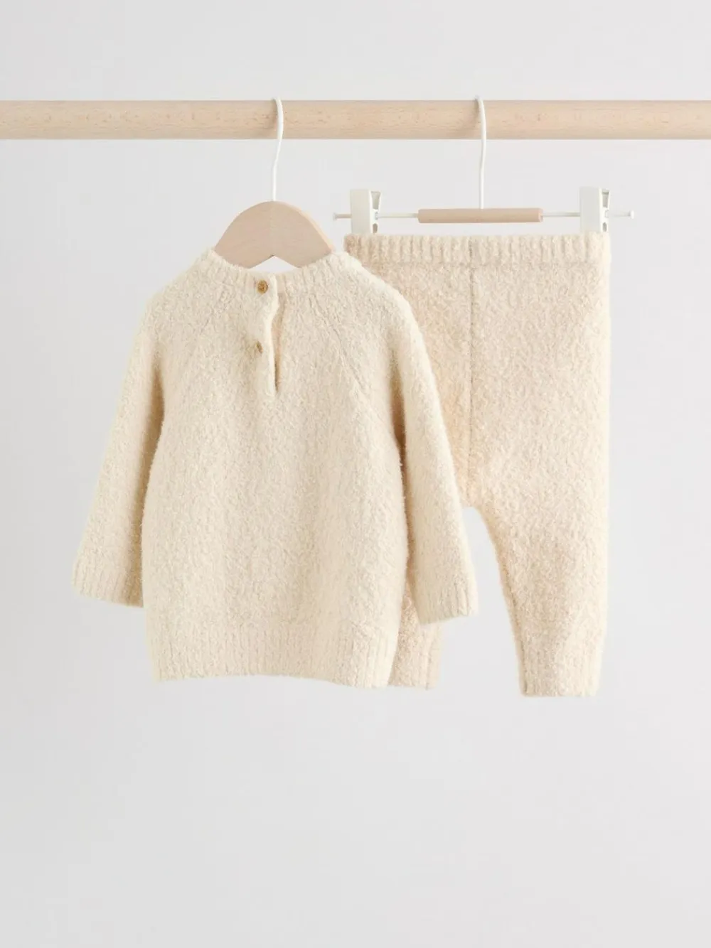 Sale Next Neutral Bear Knitted Top and Leggings Set (0mths-2yrs)