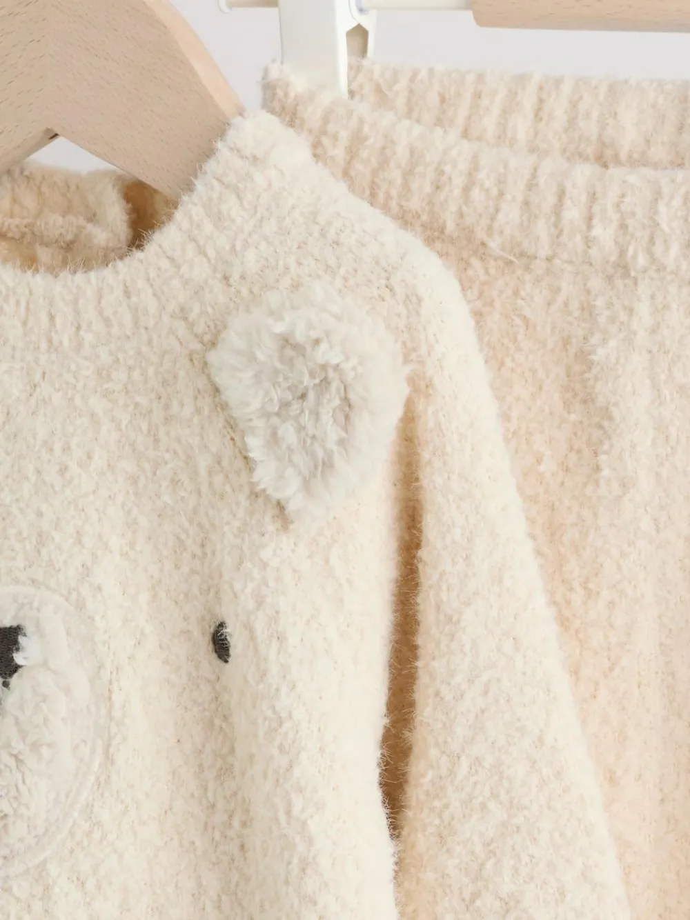 Sale Next Neutral Bear Knitted Top and Leggings Set (0mths-2yrs)