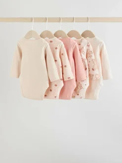 Next Long Sleeve Baby Bodysuits 5 Pack^ Baby Girls|Baby Girls