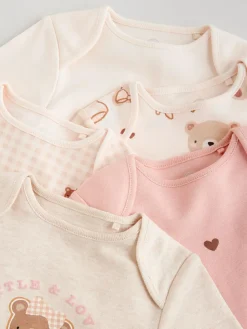 Next Long Sleeve Baby Bodysuits 5 Pack^ Baby Girls|Baby Girls