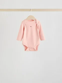 Next Long Sleeve Baby Bodysuits 5 Pack^ Baby Girls|Baby Girls