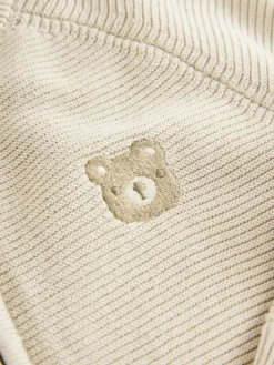 New Next Neutral Bear Zip Through Cardigan (3mths-7yrs)