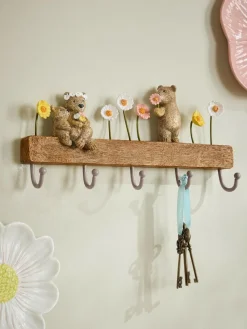 Next Neutral Bertie Bear Coat Hooks^ Storage & Organisation