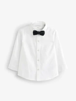 Hot Next Blazer Shirt Trousers and Bow Tie Set (3mths-9yrs) Neutral