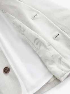 Hot Next Blazer Shirt Trousers and Bow Tie Set (3mths-9yrs) Neutral