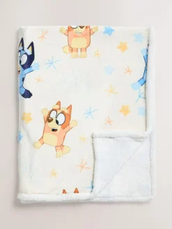 Clearance Next Neutral Bluey Fleece Throw