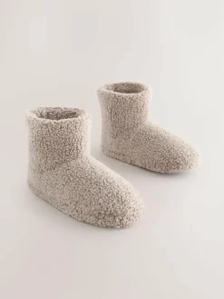Best Next Slipper Boots Neutral Borg
