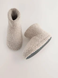 Best Next Slipper Boots Neutral Borg