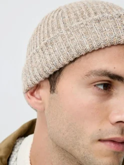 Clearance Next Neutral Brown Beanie Hat