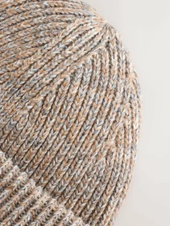 Clearance Next Neutral Brown Beanie Hat