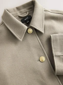 Next Brushed Collared Jacket^Women Coats & Jackets|Coats & Jackets