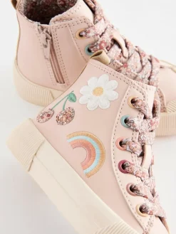 Online Next Standard Fit (F) High Top Neutral Character Applique