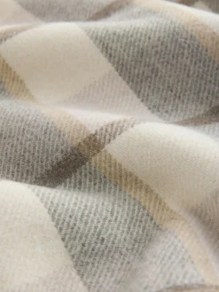 Clearance Next Neutral Check Borg Lined Shacket