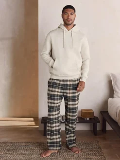 Clearance Next Check Bottoms Long Sleeve Hoodie Set Neutral