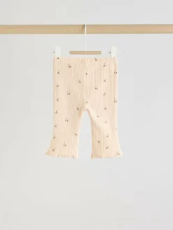 Sale Next Neutral Cherry Knitted Gilet, Long Sleeve Top and Leggings 3 Piece Set (0mths-3yrs)