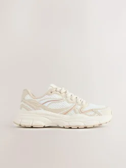 Next Neutral Chunky Lace up Trainers^ Sneakers