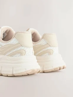 Next Neutral Chunky Lace up Trainers^ Sneakers