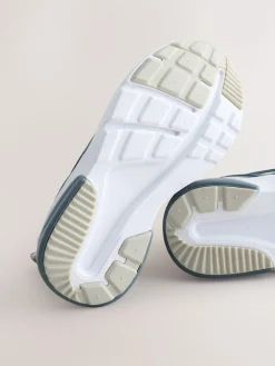 Best Next Neutral Colourblock Standard Fit (F) Elastic Lace Trainers