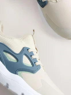 Best Next Neutral Colourblock Standard Fit (F) Elastic Lace Trainers