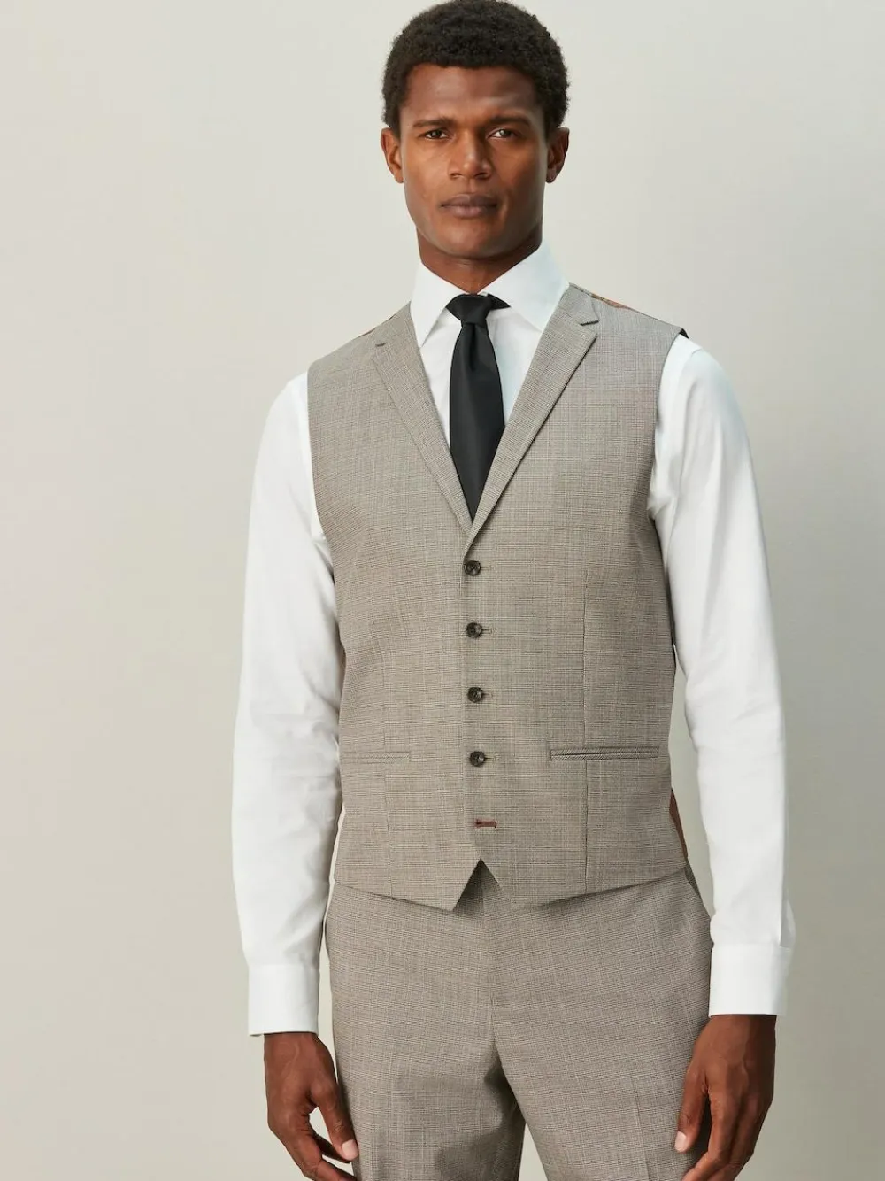 Next Contrast Fabric Detail Suit Waistcoat^ Vests