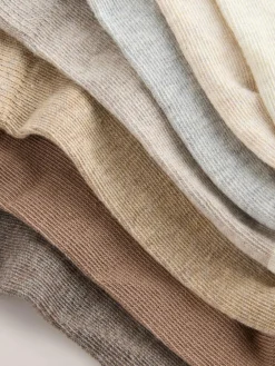 Discount Next Neutral Cotton Rich Trainer Socks 7 Pack