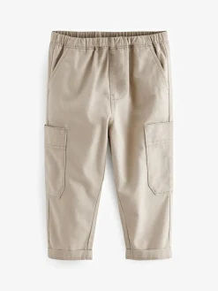 Online Next Side Pocket Pull On Trousers (3mths-7yrs) Neutral Cream