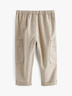 Online Next Side Pocket Pull On Trousers (3mths-7yrs) Neutral Cream