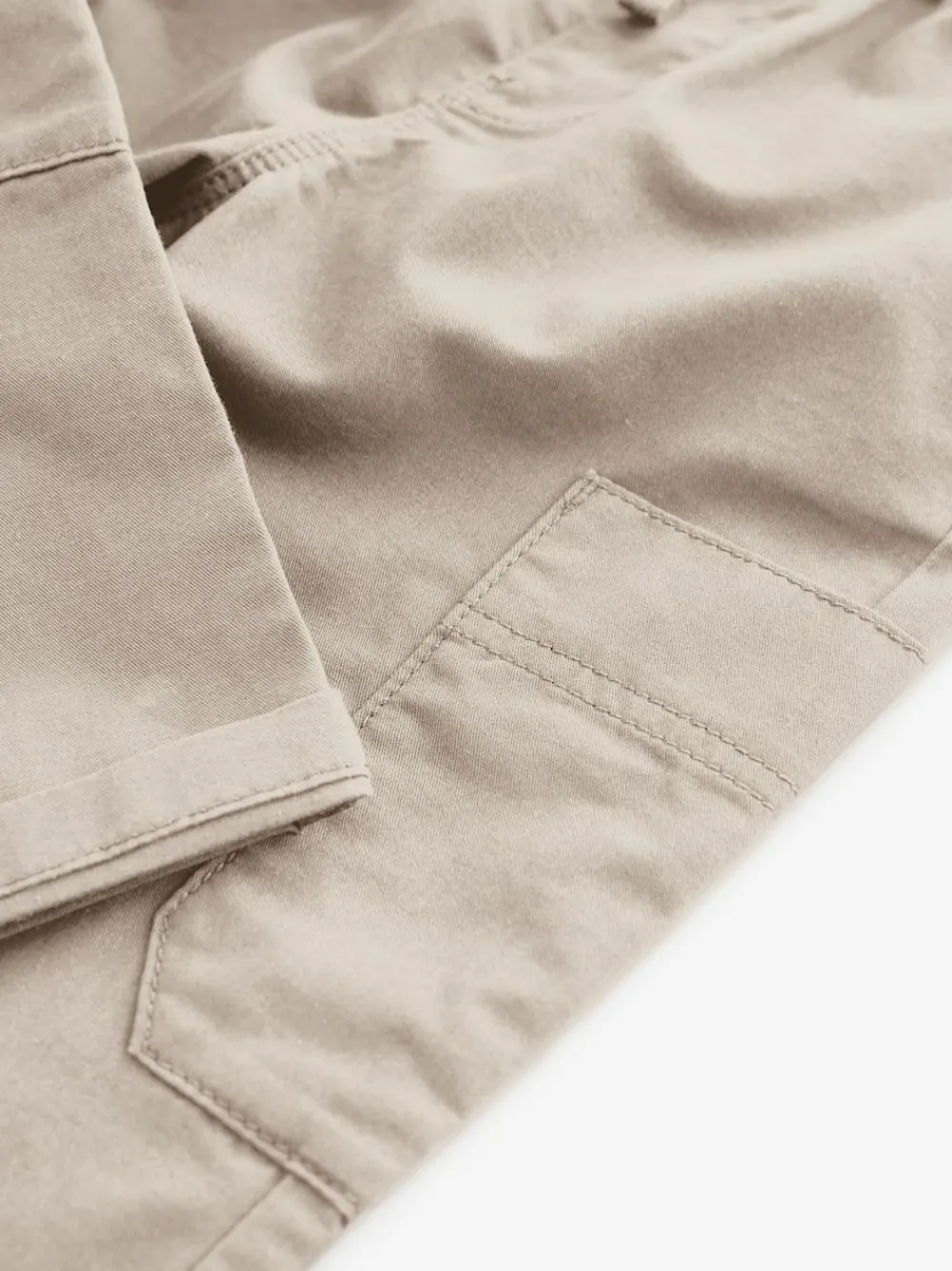 Online Next Side Pocket Pull On Trousers (3mths-7yrs) Neutral Cream
