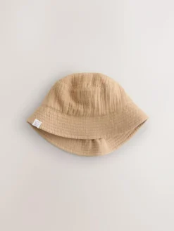 Next Crinkle Baby Bucket Hats 2 Pack^BOY Unisex|Hats & Scratch Mitts