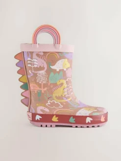 Clearance Next Neutral Dino Handle Wellies