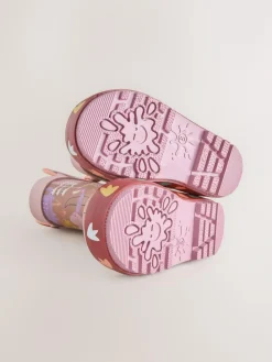 Clearance Next Neutral Dino Handle Wellies