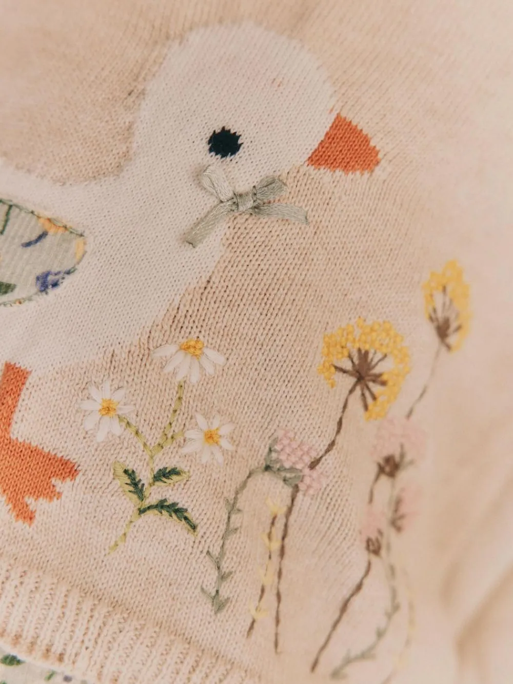 Best Next Neutral Duck/ Sage Ditsy Baby Knitted Jumper and Leggings 2 Piece Set (0mths-3yrs)