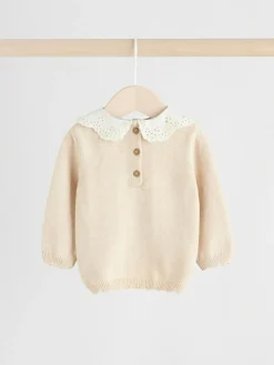 Best Next Neutral Duck/ Sage Ditsy Baby Knitted Jumper and Leggings 2 Piece Set (0mths-3yrs)