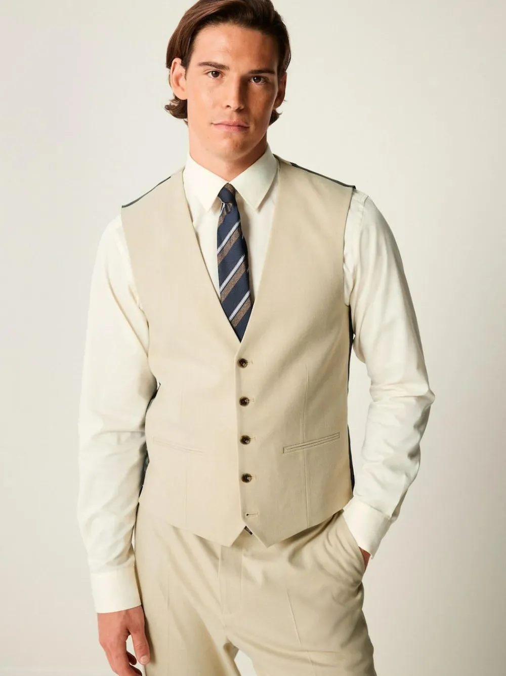Next Flannel Suit Waistcoat^ Vests