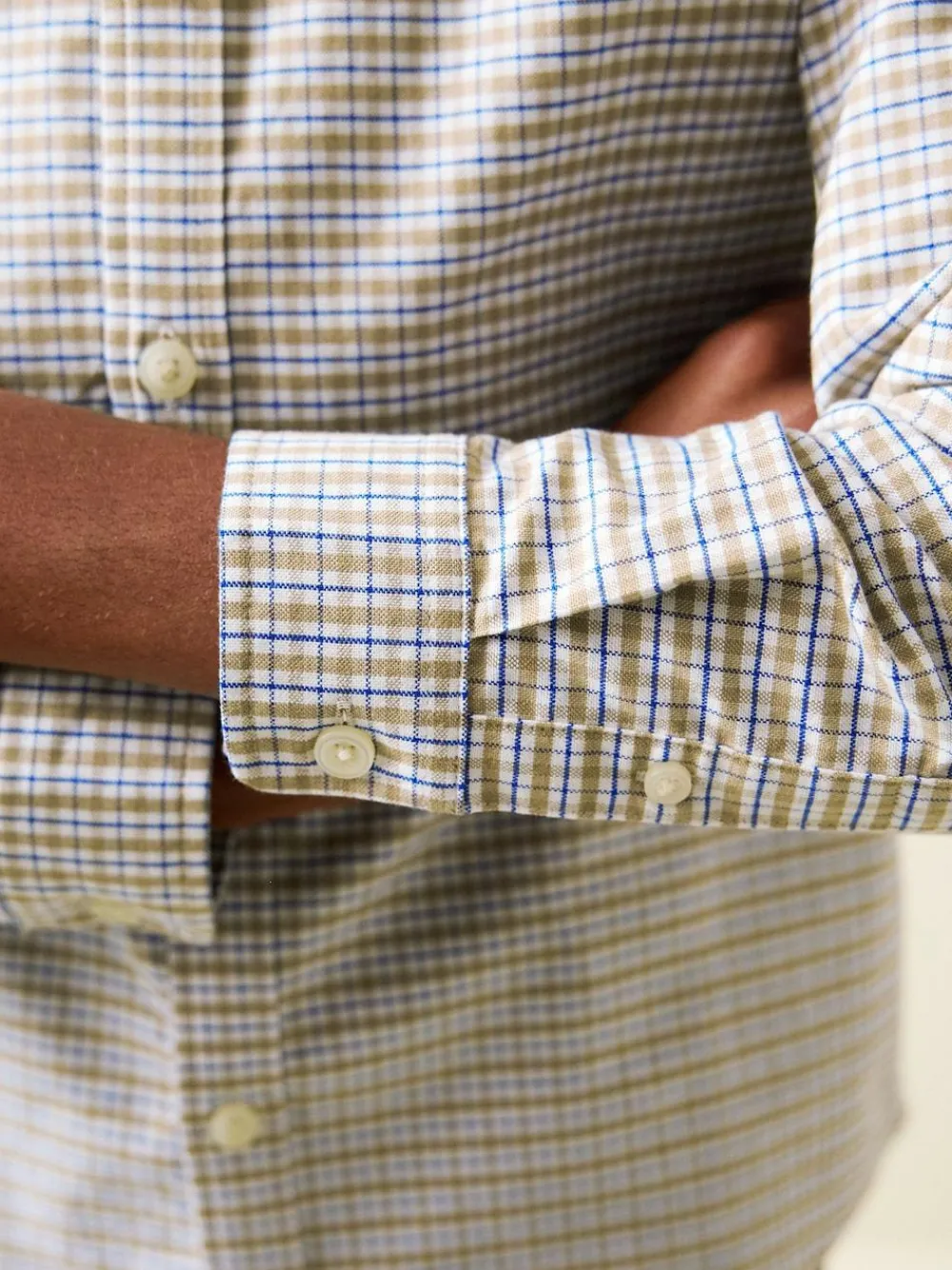 Clearance Next Neutral Gingham Single Oxford Shirt (3-16yrs)