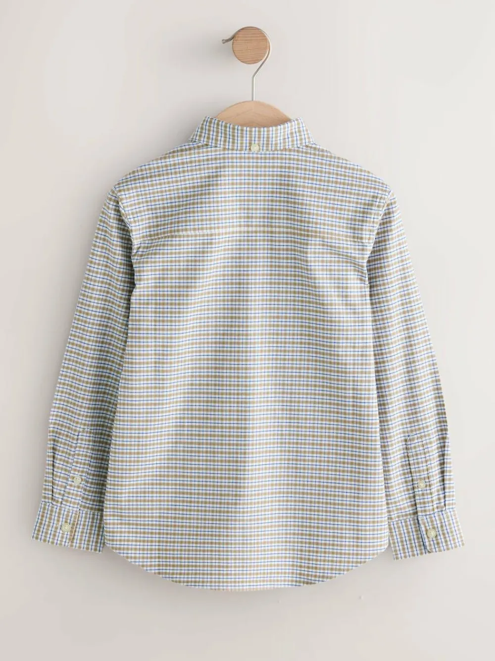 Clearance Next Neutral Gingham Single Oxford Shirt (3-16yrs)